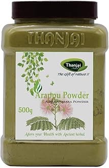 Thanjai Natural and Organic Traditional Albizia Amara/Arappu Powder Jar (500 g)