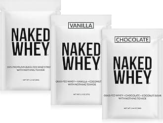 NAKEDWhey Sample Pack - Unflavored, Chocolate, and Vanilla
