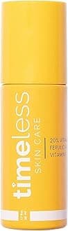 Timeless Skin Care Vitamin C Serum with Vitamin E & Ferulic Acid - Brightening Serum - for Oily & Dry Skin - Fragrance-Free - 1.7 oz