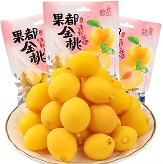 Sour and Sweet Crispy Peach, Small Peaches, Pickled fruits，Fruit Snack, Honey Peach Preserved Fruit, Dried Fruit, Sweets, Candy Snacks, Desserts,Vegan,Sour and sweet plums (3 bag)