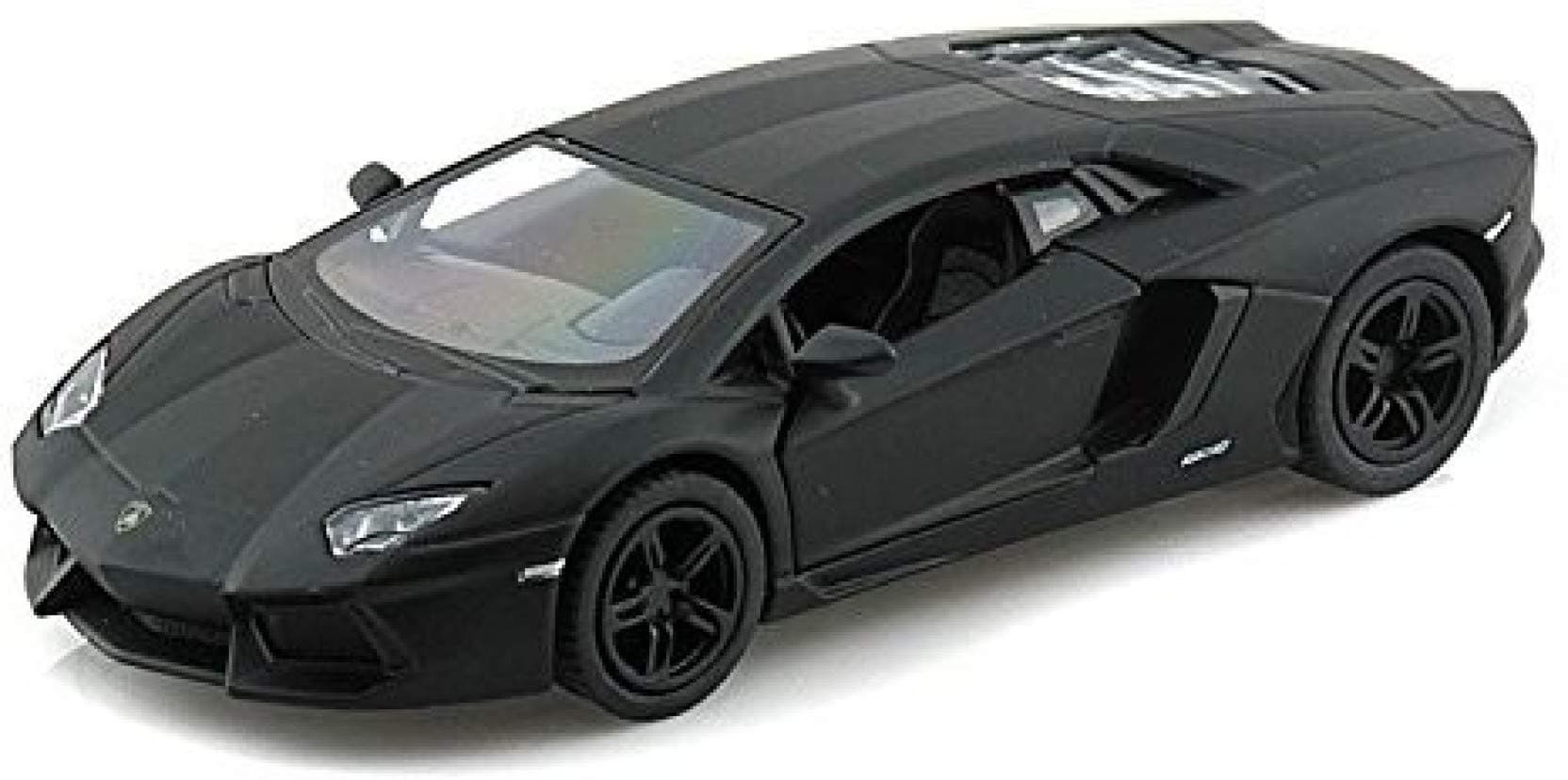 Matt Black Aventador LP 700-4 1:38 5" Pull Back Diecast Car