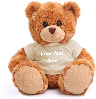 Plushland Teddy Bear 11 Inch, Stuffed Animal Personalized Gift - Great Present for Mothers Day, Valentine Day, Graduation, Birthday,Anniversary, get Well,Christmas (Mocha Bear, tan)