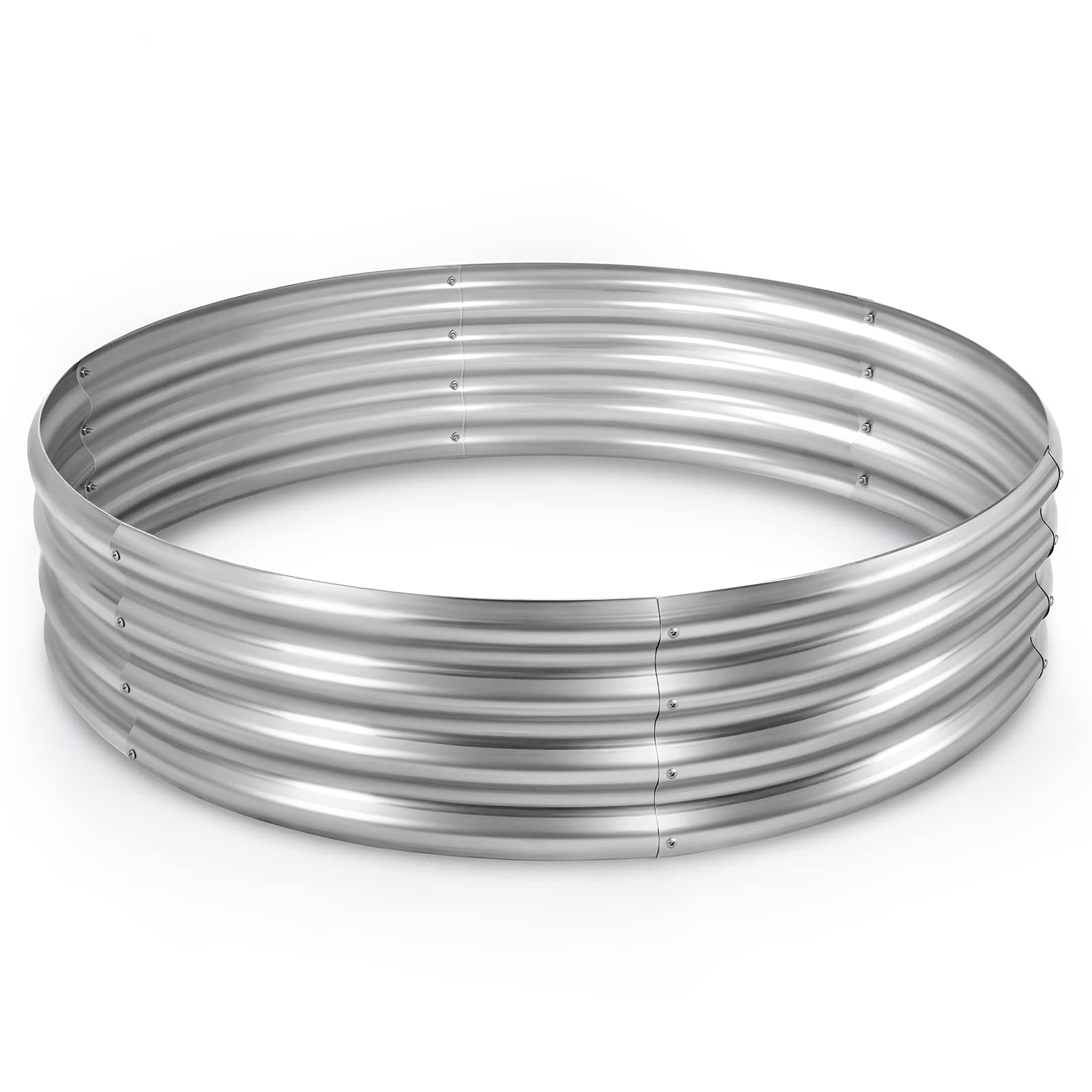 Galvanized Raised Garden Bed Kit, Galvanized Planter Raised Garden Boxes Outdoor, Round Large Metal Raised Garden Beds for Vegetables ……