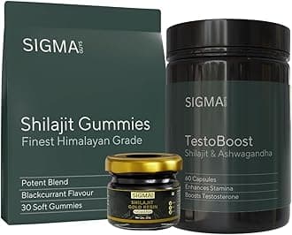 Shilajit Gummies & Testoboost Capsules & Shilajit Resin | Helps Increase Performance & Strength | For Men