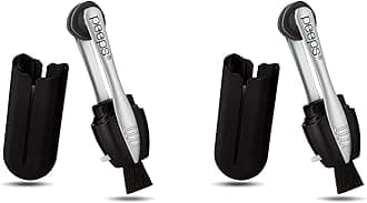 CarbonKlean Peeps Eyeglass Lens Cleaner - Efficient and Durable Carbon Microfiber Technology - Exclusively Used by NASA - 500 Uses (Black, 2 Pack)