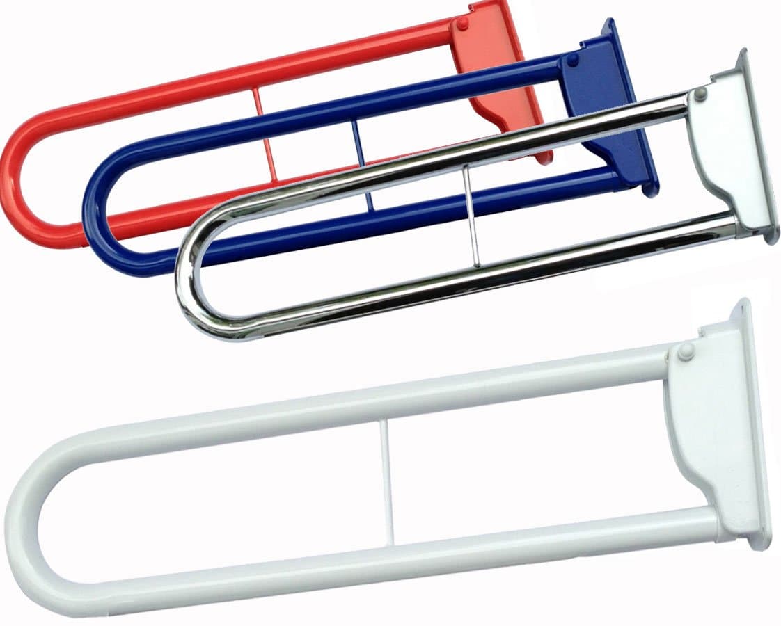 Assist White Bathroom Wall Mounted Retractable Safety Rail