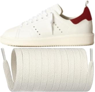 Endoto 8MM Shoe Laces for Golden Goose Sneaker, Flat Shoelaces Replacement Shoes Strings