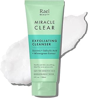 Rael Miracle Clear Facial Cleanser – Makeup Remover, Face Wash for Women, Korean Skin Care (Exfoliating Cleanser, 150 ml)