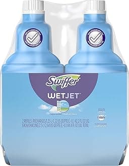 WetJet Floor and Hardwood Multi Surface Cleaning Solution Open Window Refill Fresh Fragrance 1.25L (Pack of 2)