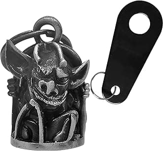 Dream Apparel Motorcycle Bell Guardian Angel Drive Away Gremlin, Biker Bell for Men Women Rider Riding, Good Luck Gift