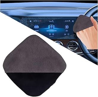 Car Square Touch Screen Wipes, Microfiber Cleaning Pad Screen Cleaner Cloth, Auto Screen Cleaner Tool, Cars Interior Accessories for Vehicle Dashboard Display Electronic Devices (Square)