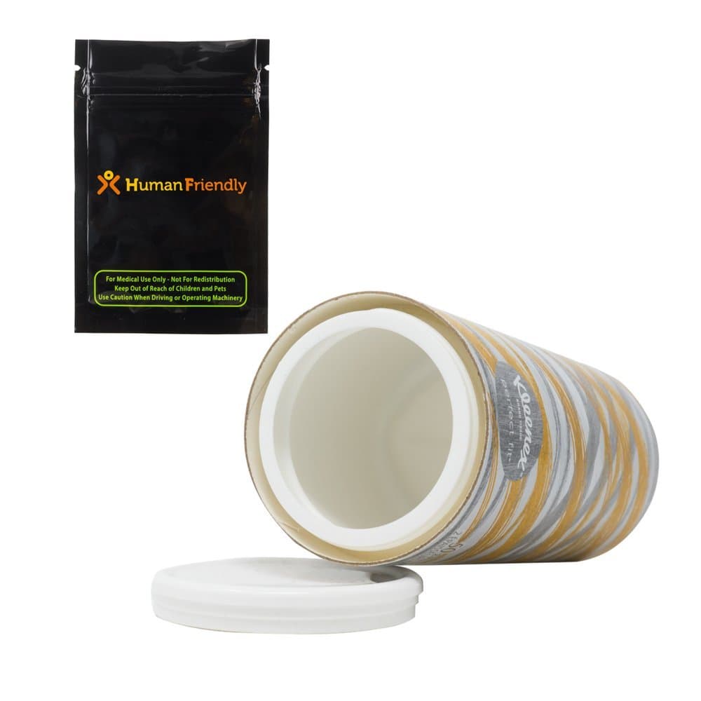 Kleenex Tissue Diversion Safe Stash Container (fits auto Cup Holder) w HumanFriendly Smell-Proof Bag