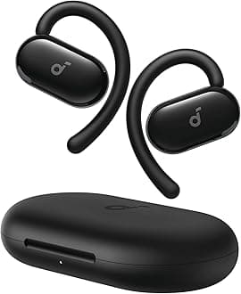 V20i by Anker Open-Ear Headphones, Adjustable Ear Hooks, Ultra-Comfort, Snug Fit, Deep Bass, Clear Calls, IP55, LED Lights, 36H Playtime, Bluetooth 5.4 Earbuds, Multipoint Connection