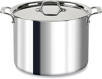 All-Clad D3® Stainless Steel 12 Quart Stockpot Covered- Made in the USA- The Original Bonded Professional Cookware- Oven Safe & Induction Compatible