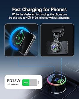 RangeTour Dual USB Car Charging,Mini Dash Camera Power Car Charging DC5V 3A for iPhone Pro Max，iPad Pro/Air 2/Mini Galaxy