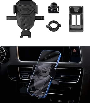 Karltys Car Phone Holder for 2010-2016 Audi Q5 /2014-2017 SQ5, Cell Phone Holder Air Vent Phone Mount for Audi Q5 Accessories, Hands Free Thick Case Friendly Mobile Holder Stand