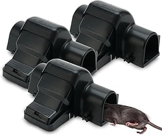 Rat Traps Indoor and Outdoor - 3 Pack Dual-Entry Large Rat Trap Outdoor and Indoor for Home, Garden and Restaurant with 99.9% Trap Rate | Easy to Use Rodent Traps with Safe Hands Free Design - UCatch