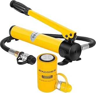 20 ton Hydraulic Cylinder Jack Sets Porta Power Ram Jack Kit with CP-180 Hydraulic Hand Pump, 2” Stroke Hydraulic Cylinder Jack Single Acting Lifting Cylinder Retract Automatically