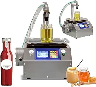 Automatic Filling Machine for Viscous Liquid, Paste, Honey, 304 Stainless Steel Gear Pump, Filling Height 0~40cm, Filling Range 20g~8kg, Bottle Filler Machine
