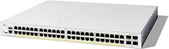 Catalyst 1300-48FP-4X Managed Switch, 48 Port GE, Full PoE, 4x10GE SFP+, Limited Lifetime Protection (C1300-48FP-4X)