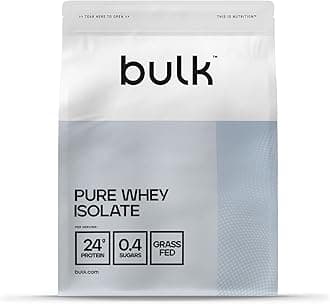 Bulk Pure Whey Isolate 90 | Chocolate Caramel | 25g Protein per Serving | Ultra-Filtered Whey Isolate | Low Sugar | Low Fat | Fast Absorption | Supports Muscle Maintenance | 500g | High Protein Shake