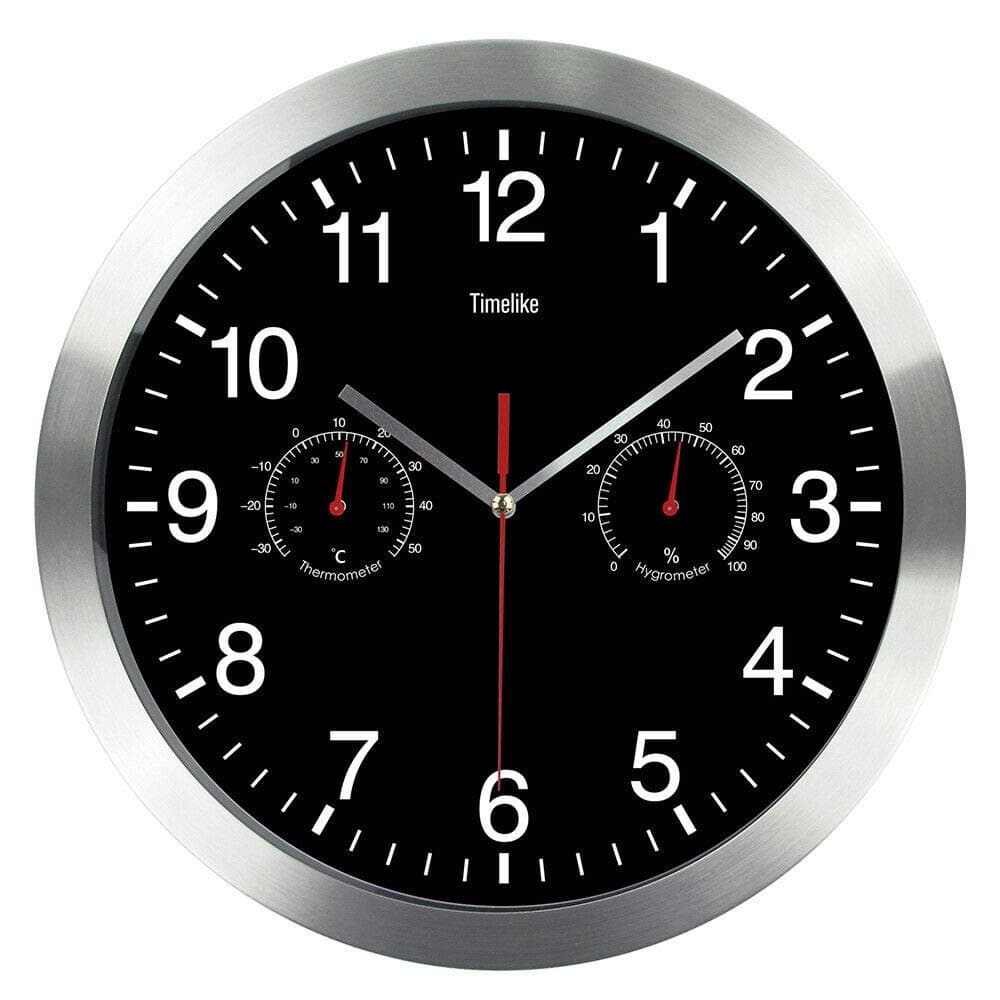 12 Inch Metal Quartz Wall Clock,