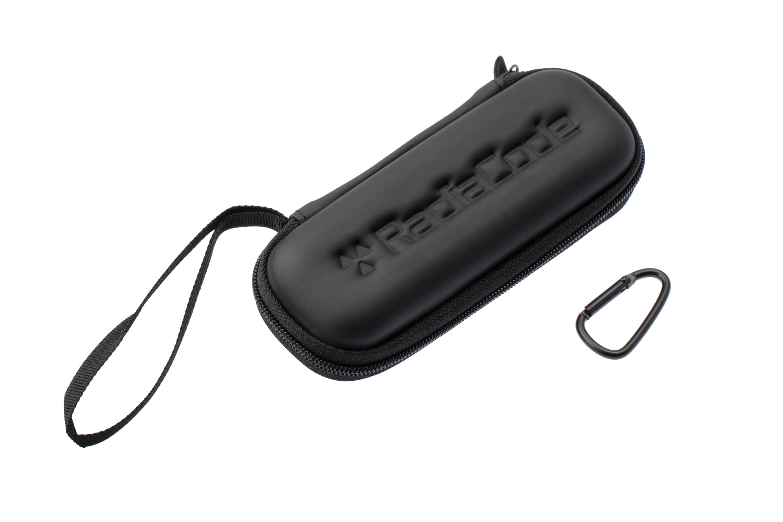 Radiacode - Hard Case for Geiger Counter, with Pocket for Charging Cable, Metal Carabiner and Zipper, Grey, EVAgrey Case