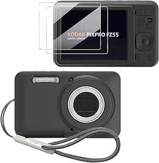 Case for Kodak PIXPRO FZ55 - Soft Silicone, Anti-Scratch, Slim Fit, Lightweight, Black