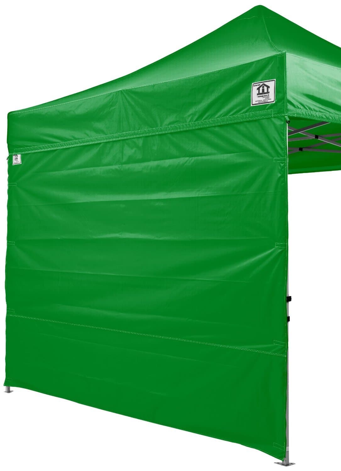 IMPACT CANOPY 10x10 Canopy Tent Solid Sidewalls/White Screen Room Sidewalls Combo Pack (Kelly Green)