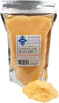Baking Beauty and Beyond Premium Candy Floss Sugar 200g - Chocolate-Orange Flavour