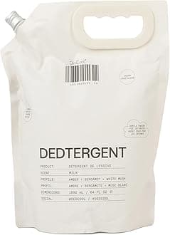 DedCool Liquid Laundry Detergent | Milk | Luxurious Scent | Stain-Removing Formula | Infused with Natural Essential Oils | Non-Toxic | 120 Washes | 64 fl oz