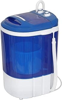 Portable Washing Machine Mini Washer with Spin Dryer 8lbs Washing Capacity, Durable Energy Saving, Rotary Controller, Compact Laundry Washer for RV, Apartments, Dorms,Kitchen, Blue