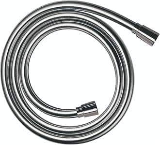 hansgrohe Isiflex - universal fit shower hose 2.00 m, tangle free, flexible shower head hose anti-kink, incl. sealing rings, chrome, 28274000