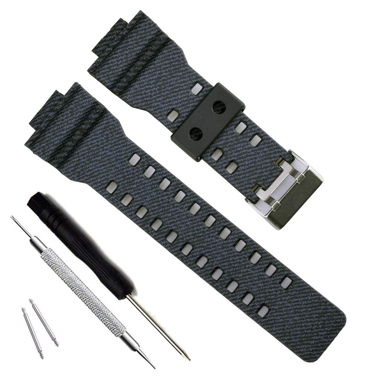 OliBoPo Replacement Strap for Casio Men's G-Shock GD120/GA-100/GA-110/GA-100C