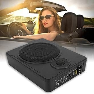 8-Inch Car Subwoofer with 600W Power, High-Performance Sound, Durable Stainless Steel Body, and Efficient Heat Dissipation - Compact, Powerful Bass for Car Audio Systems,Easy Under-Seat Installation