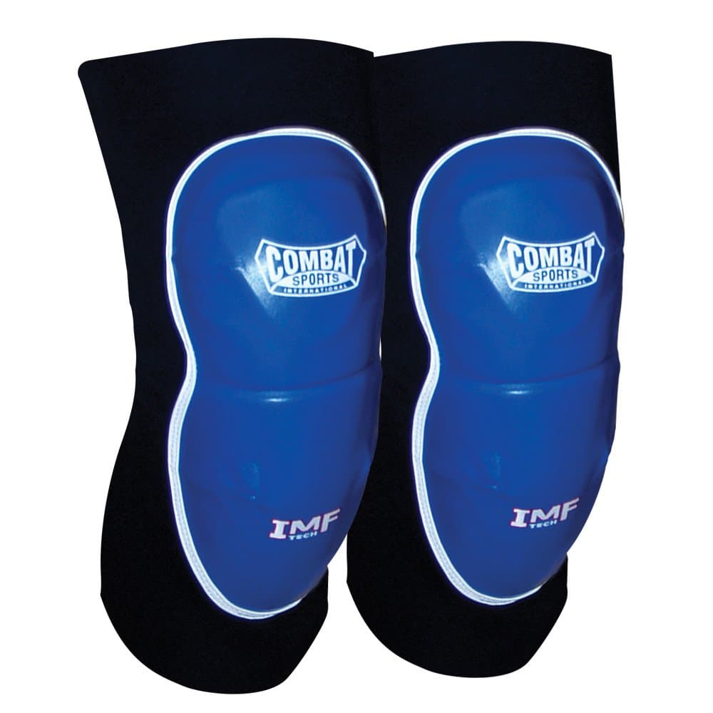 MMA Advanced IMF Tech™ Knee Pads – Injected Molded Foam, Leather Striking Surface, Neoprene Sleeve Support