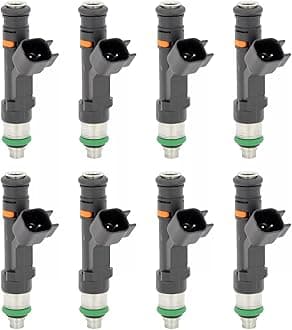 FJ953 Vphix 8pcs Fuel Injectors for 2004 Ford F-150 V8 5.4L F150 FX4 3L3Z9F593DA 4Holes Crew Cab Pickup 4-Door