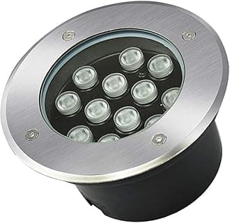Outdoor Ground Light LED Buried Lights IP66 Waterproof Recessed Underground Light AC85-265V for Garden, Yard, Walkway, Pathway, Patio, Lawn Decoration Landscape Lights(Warm White,36W)