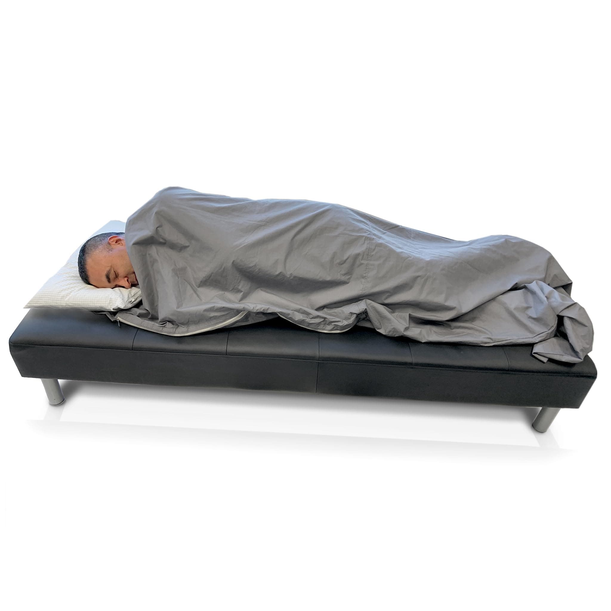 WOREMOR EMF Sleeping Bag Provides EMF Shielding and Earthing Made in Canada - Comfortable, Durable, and Easy to Wash - High Attenuation - Made to Last - Adult Unisex