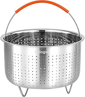 Instant Pot Steamer Basket, Stainless Steel, Round, 6qt