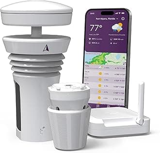 - Tempest Weather Station with Built-in Wind Meter, Rain Gauge, and Accurate Weather Forecasts, Wireless, App and Alexa Enabled
