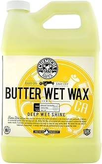 WAC_201 Butter Wet Wax, Deep Wet Shine for Cars, Trucks, SUVs, RVs & More, 128 fl oz (1 Gallon) Banana Scent