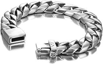 Urban Jewelry Men’s Stainless Steel Heavy Link Bracelet Collection – 8.3–8.4" Length, Power Chain, Scratch‑Resistant, Gift Box