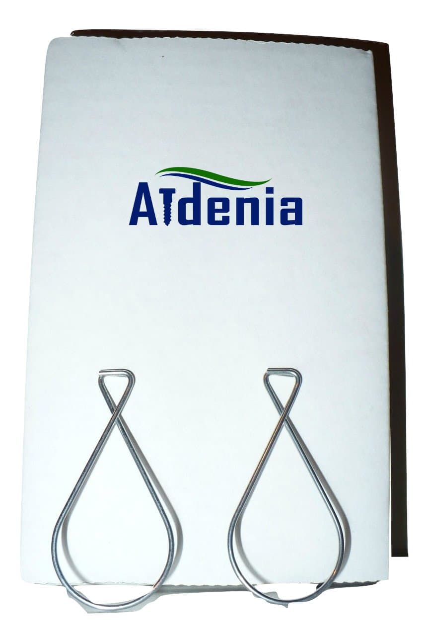 Aidenia Grid Ceiling Hanging Figure 8 T-Bar Squeeze Clips (100 Pack)