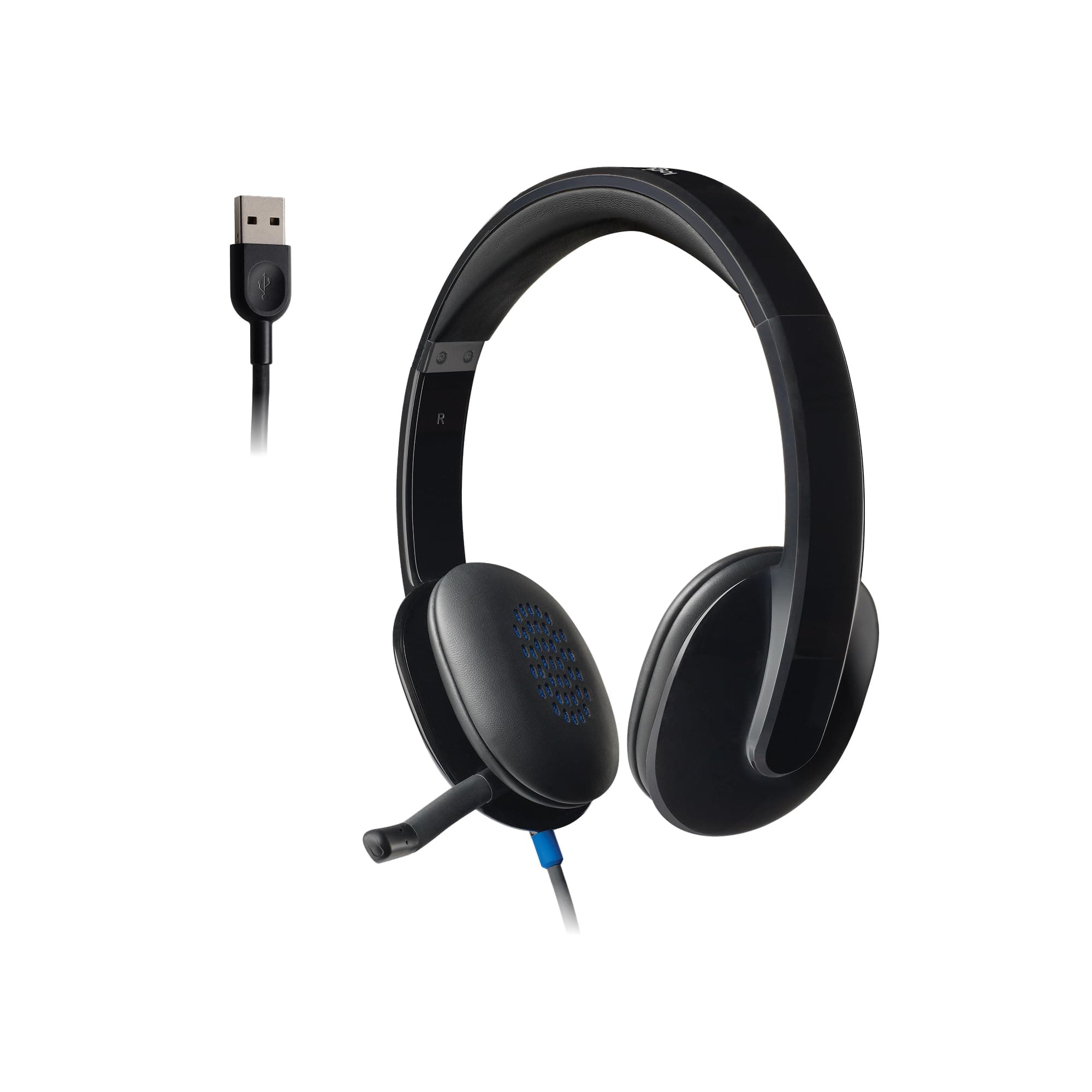 Logitech High-Performance USB Headset H540 for Windows and Mac, Skype Certified,Color-Black.