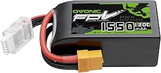 OVONIC 14.8V 120C 1550mAh 4S Lipo Battery