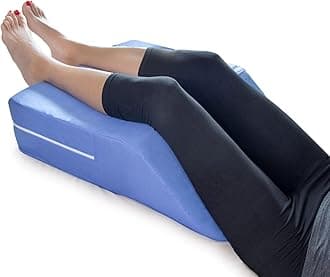 DMI mabis healthcare ergo Leg Bed Wedge - Leg Wedge Pillow Leg Support Pillow Leg Lift Pillow Elevating Leg Rests - Size 6" X 20" X 24"