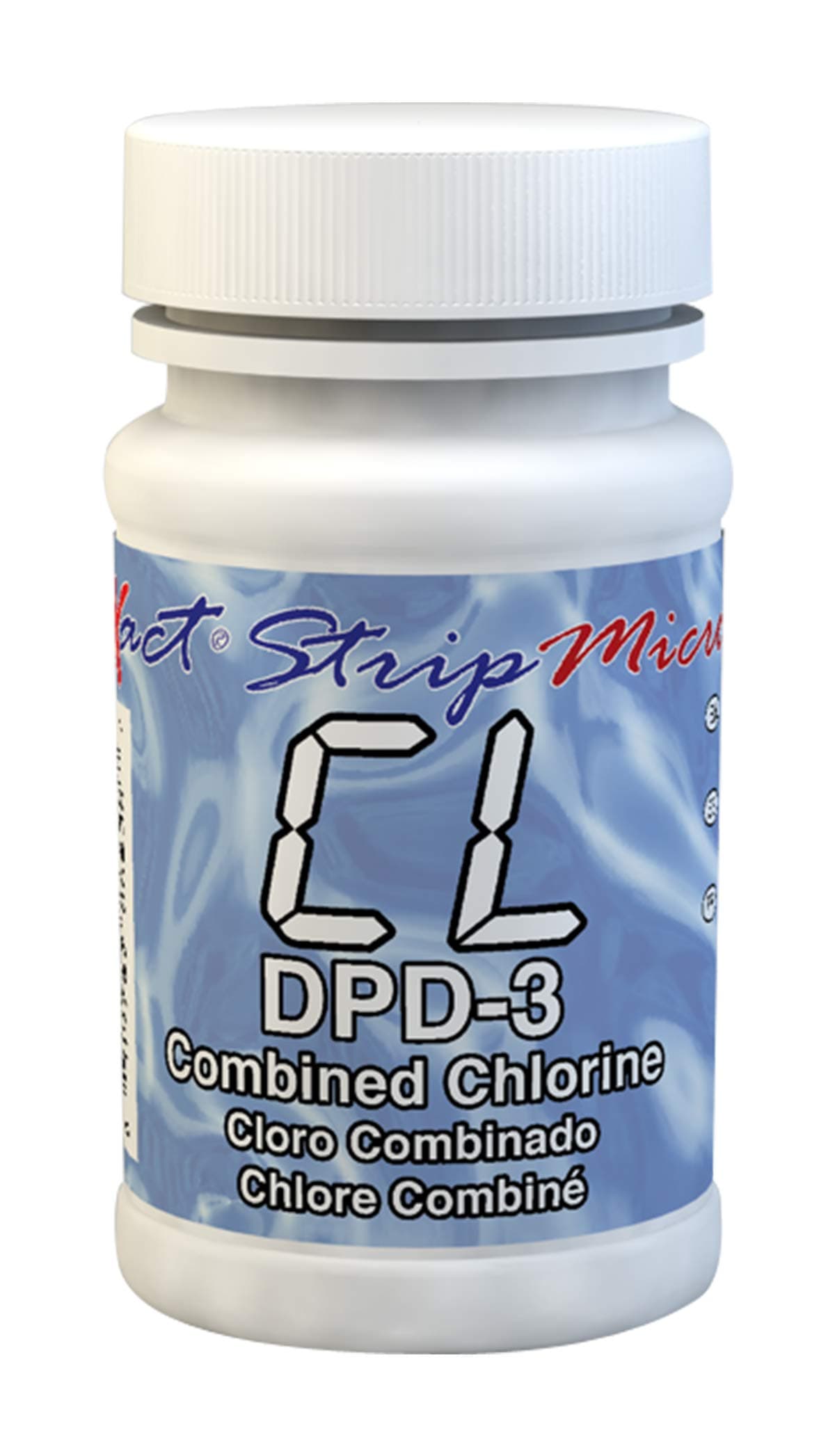 Exact 486638 DPD-3 Micro Combined/Total Chlorine Strips, 0.1-11.0 ppm Detection Range (Bottle of 100) (2 Pack)