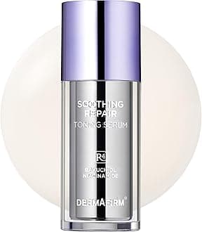 DERMAFIRM Bakuchiol Retinol Serum for Glass Skin with Niacinamide & Peptides | Daily Korean Skin Care for Sensitive Skin | Soothing Repair Toning Serum R4 for Glass Skin