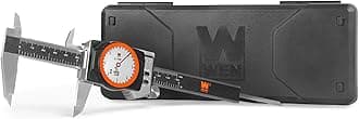 Wen 6-Inch Stainless Steel Digital Dial Caliper with LED Readout, Smart Functionality, and Storage Case, IP67 Rated (10767D)